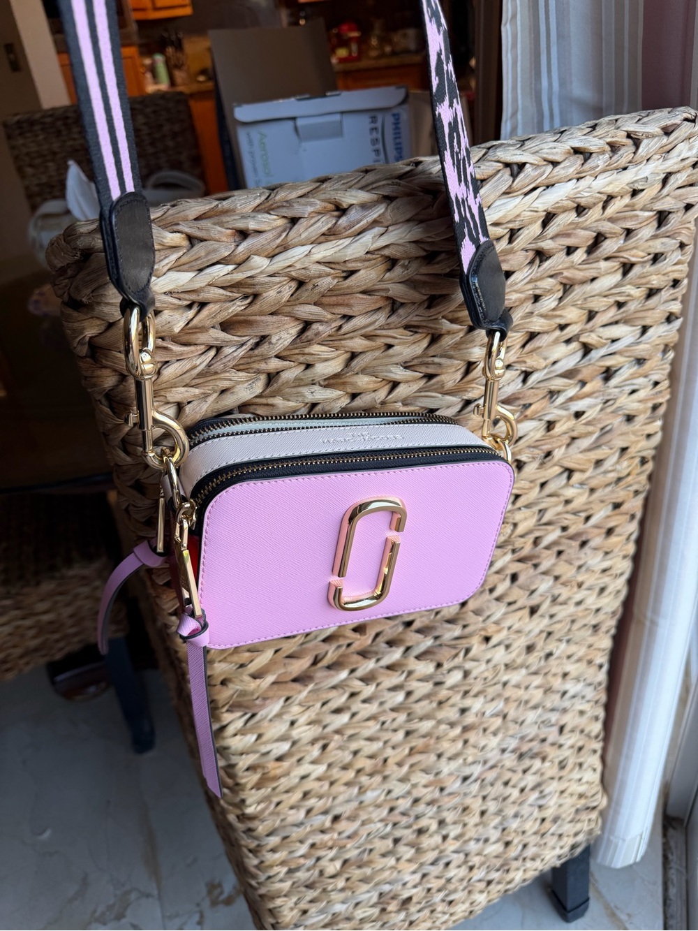 Marc Jacobs Saffiano Crossbody with Gold Hardware NEW